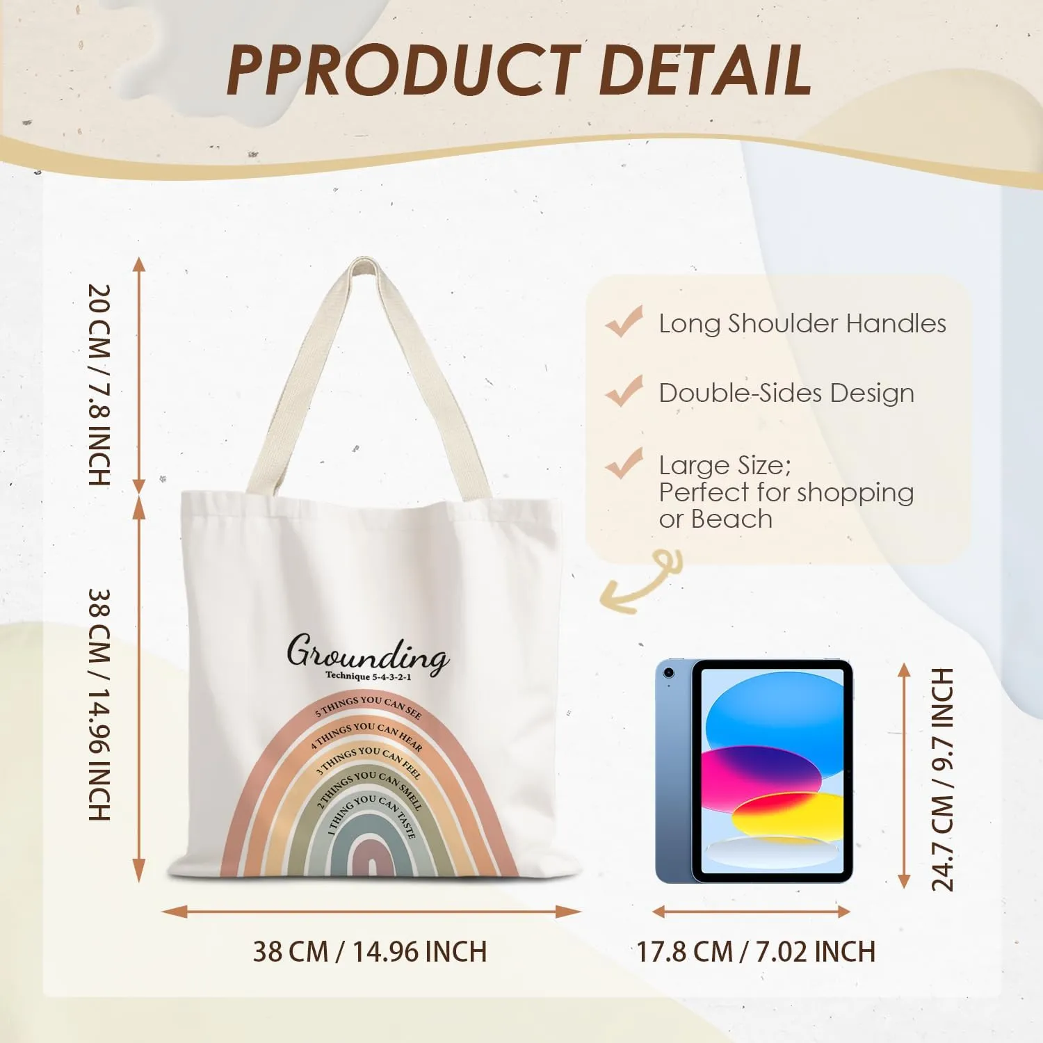 Inspirational Tote Bag,Encourage Tote Bag
