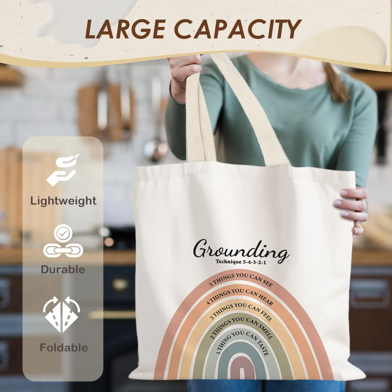 Inspirational Tote Bag,Encourage Tote Bag