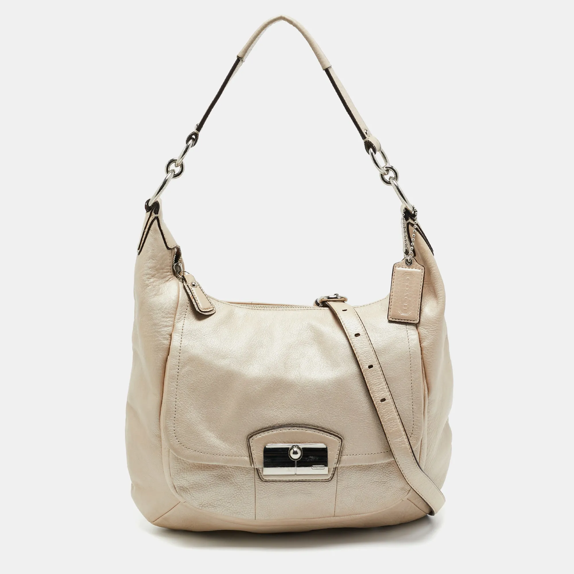 Ivory Leather Kristin Hobo
