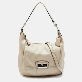 Ivory Leather Kristin Hobo