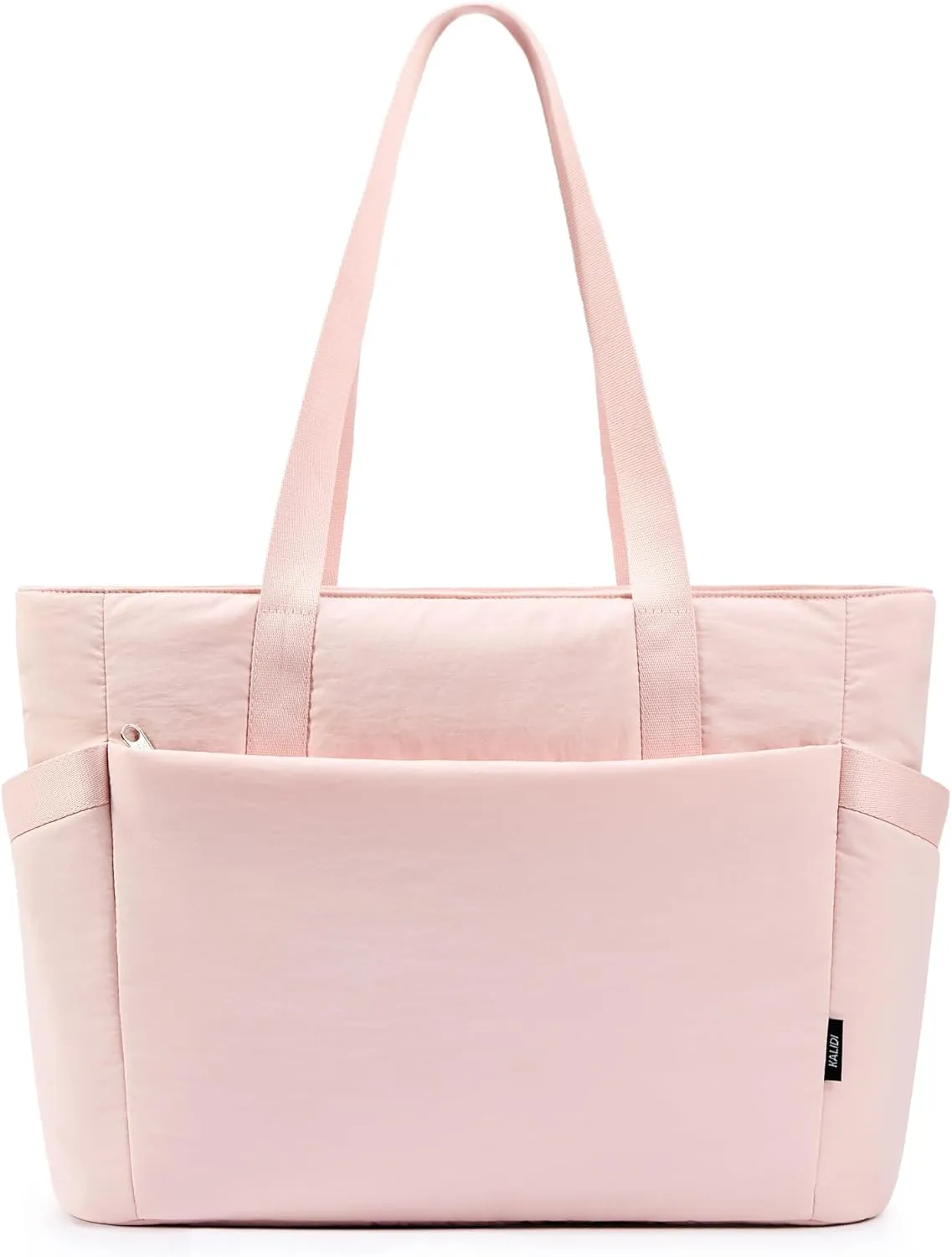 KALIDI Large Tote Bag for Women with Zipper, Quilted tote bag with Compartments,Laptop Casual Handbag Oversize Shoulder Bag
