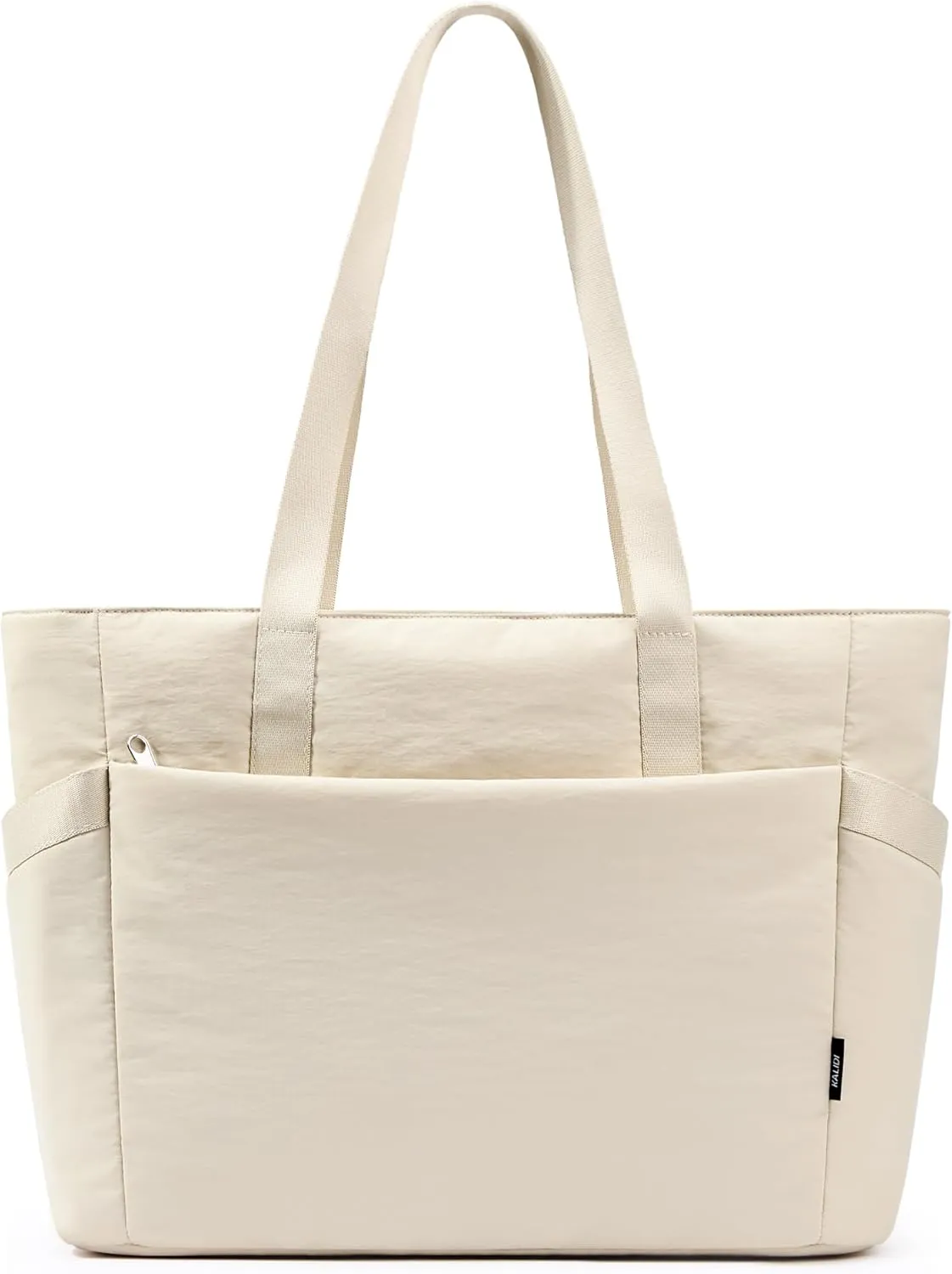 KALIDI Large Tote Bag for Women with Zipper, Quilted tote bag with Compartments,Laptop Casual Handbag Oversize Shoulder Bag