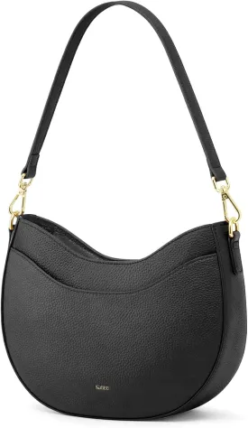 Kattee Leather Crossbody Bags for Women, Small Purses and Handbags, Soft Hobo Shoulder Satchel with Zipper Closure