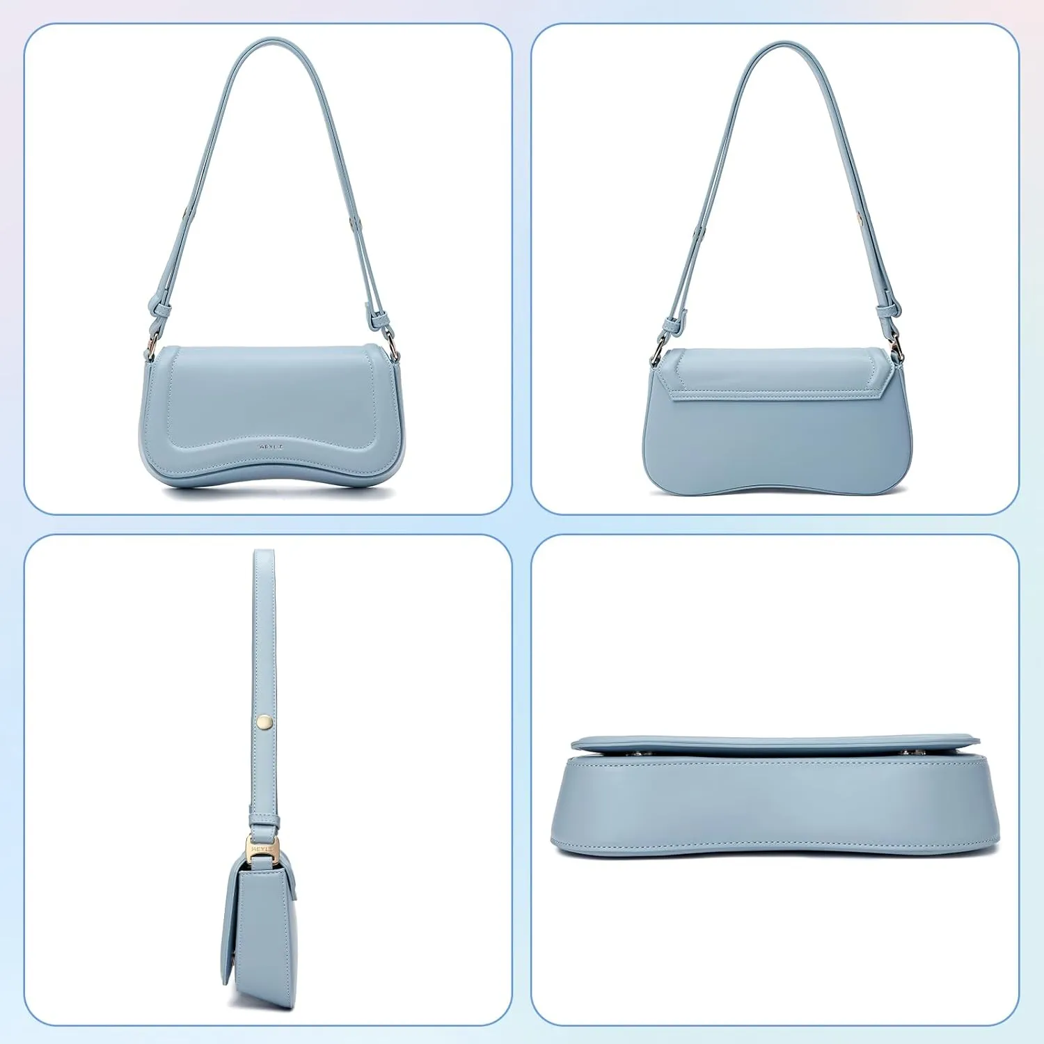 Keyli Small Shoulder Bag for women Trendy Crossbody Purse Waterproof Leather Handbags Clutch Tote Designer Bags