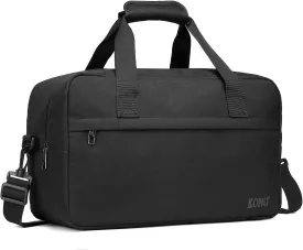 Kono Holdall Cabin Luggage Under Seat Ryanair Flight Carry-on Bag Unisex Sports Travel Duffels Bag, Black, M