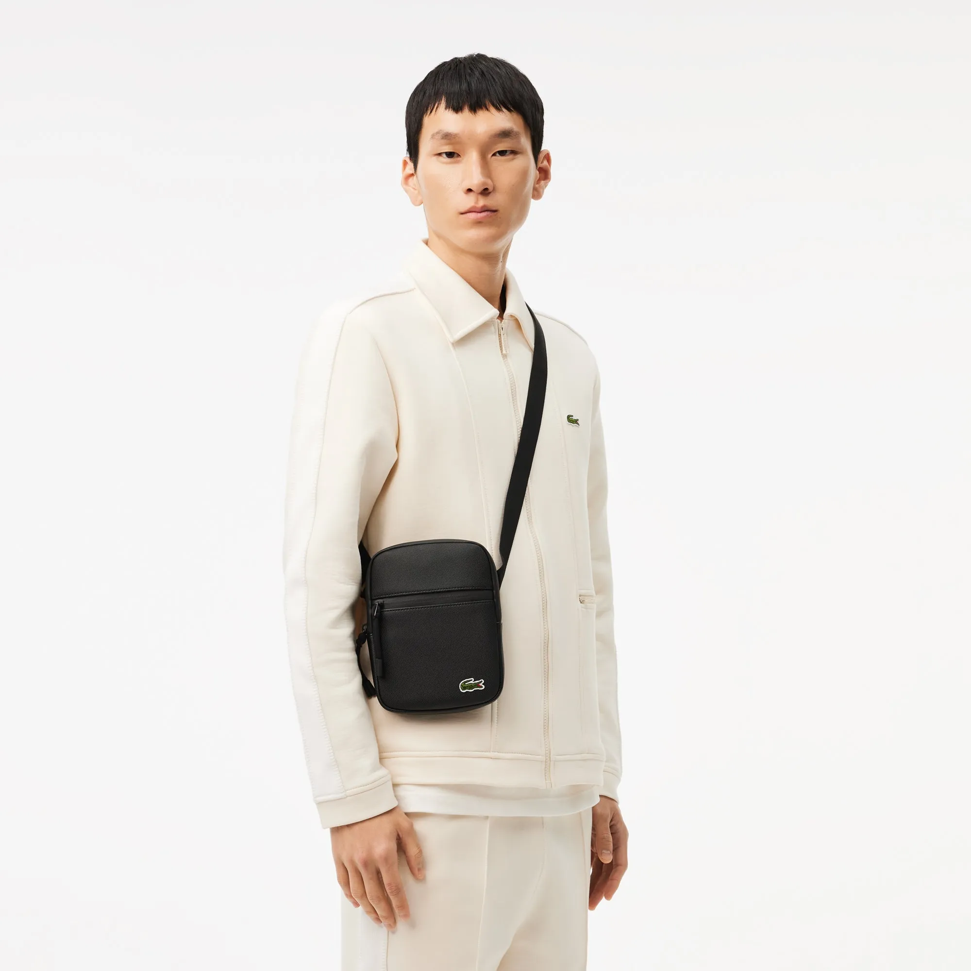 Lacoste Men's Flat Crossover Bag - Noir