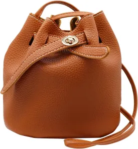 Ladies Bucket Bags,Small Bucket Purses Leather Crossbody Purse Adjustable Shoulder Strap Shrinking Bucket Bag