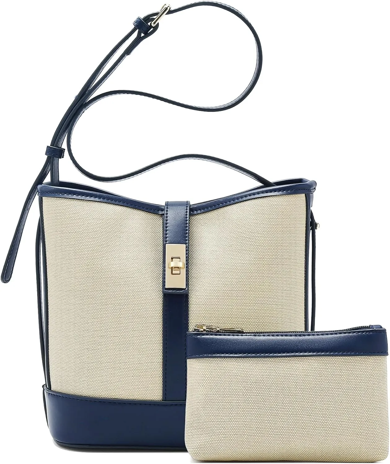LAORENTOU Cowhide Leather Women Crossbody Bag Purse Tote Style Handbags Trendy for Ladies