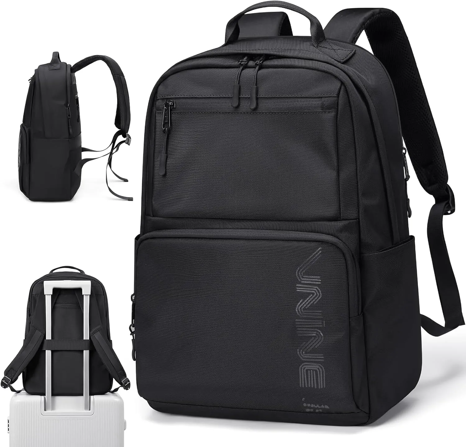 Laptop Backpack for Men Women 15.6 Inch Work Travel Backpacks Casual College Bookbag Waterproof Business Computer Backpack for Nurse Teacher School Backpack Black