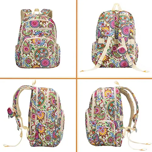 Large Colorful Women's Backpack for Travel, Leisure, School