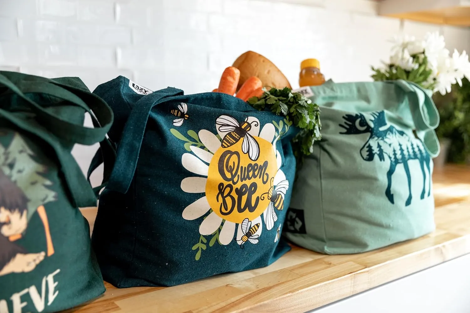 Lazy One Canvas Tote Bag, Novelty Tote Bag for Women and Men, Reusable Shopping Bags, Perfect for Shopping, Travel and Work