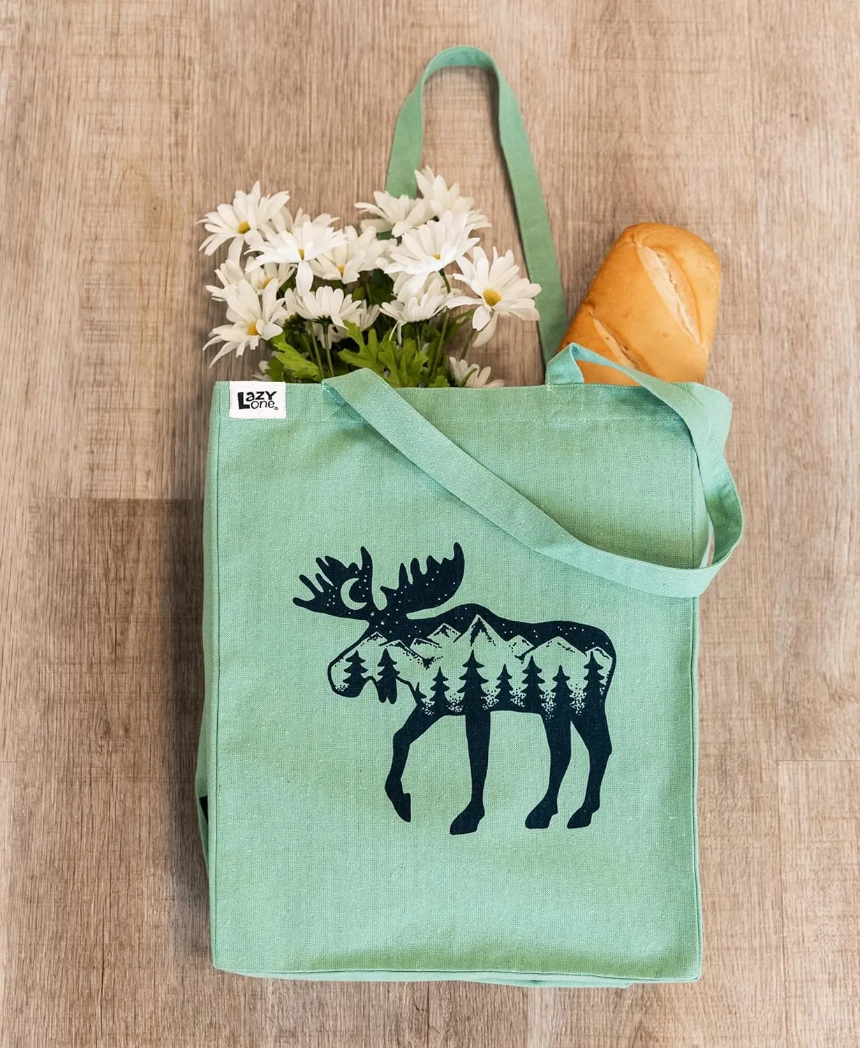 Lazy One Canvas Tote Bag, Novelty Tote Bag for Women and Men, Reusable Shopping Bags, Perfect for Shopping, Travel and Work