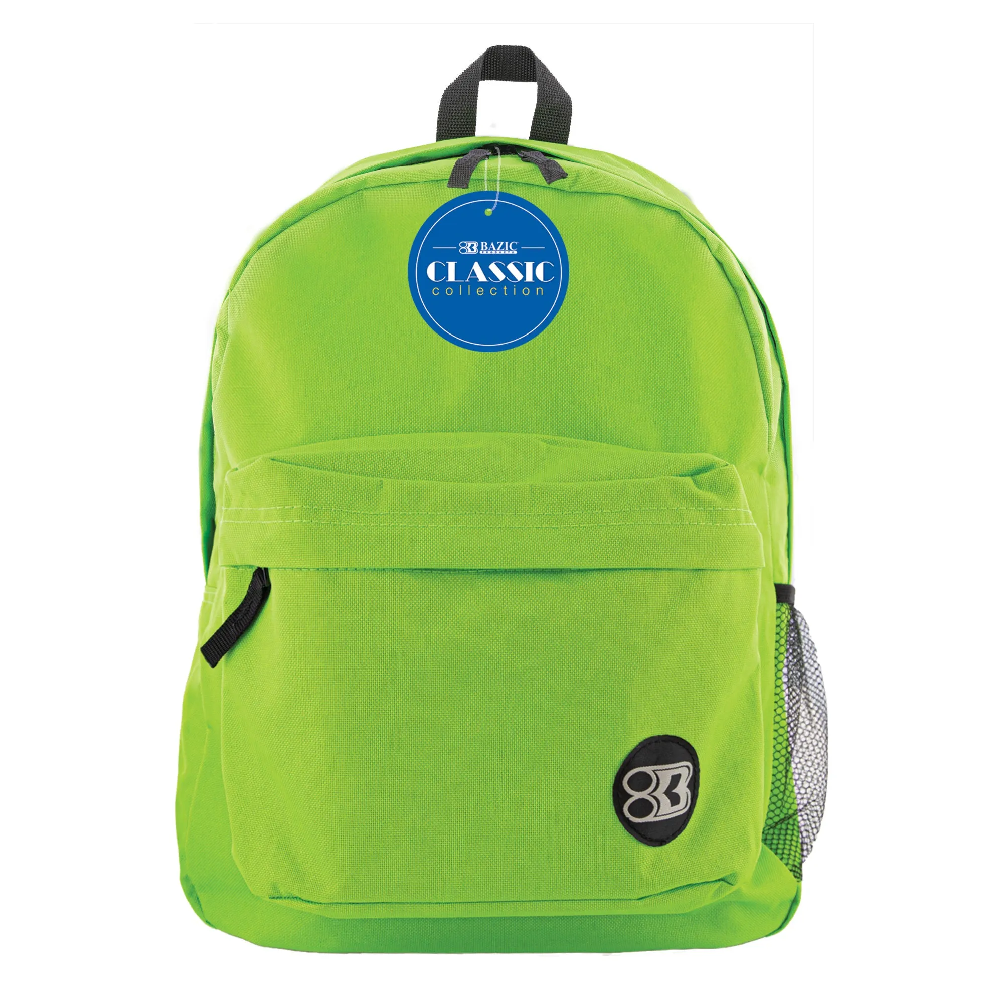 LIME GREEN CLASSIC 17" BACKPACK BAZIC