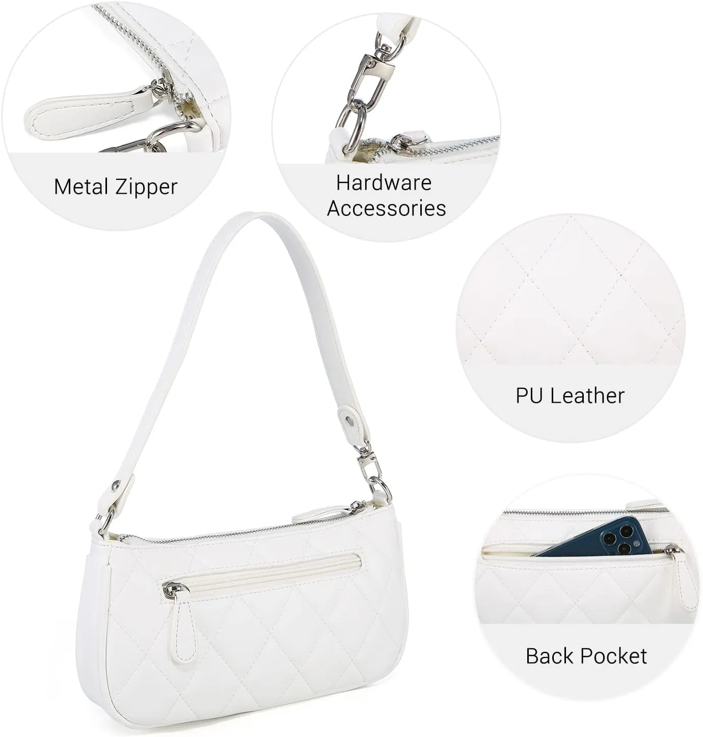 Loiral Small Purse for Women, Retro Classic Tote HandBag Shoulder Bags Clutch Purse