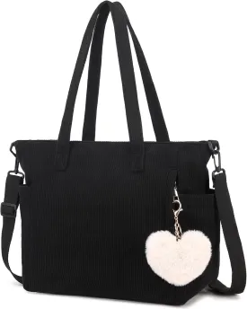Makukke Corduroy Totes Bag Women - Shoulder Hobo Bag Handbags Crossbody Bag Big Capacity Shopping Purses