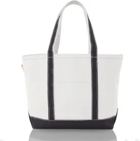 Medium Classic Canvas Tote Bag for Women, Top Zipper Closure, Outer Pocket, Daily Essentials, Groceries, Traveling