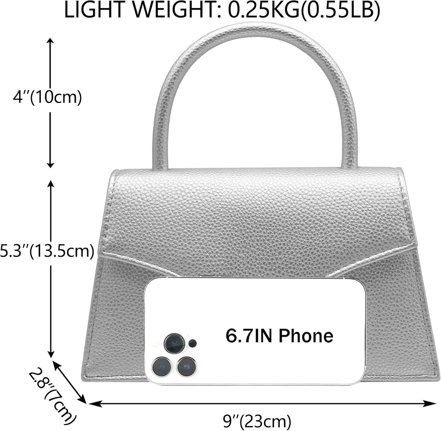 Milisente Women's Evening Bag Bridal Party Clutch Purses Cocktail Prom Handbags with Patent Leather