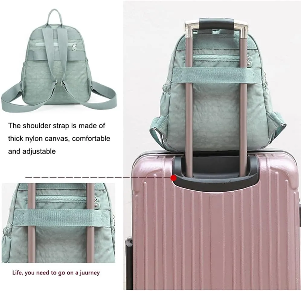 Mini Nylon Backpacks for Women Small Backpack Purse Lightweight Backpacks Mini Casual Travel Daypack (Small Backpack - A Style Grey)