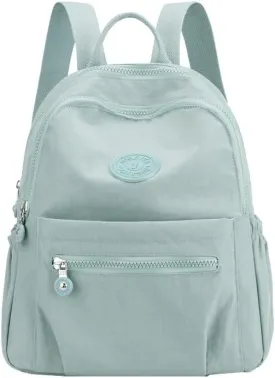 Mini Nylon Backpacks for Women Small Backpack Purse Lightweight Backpacks Mini Casual Travel Daypack (Small Backpack - A Style Light Blue)