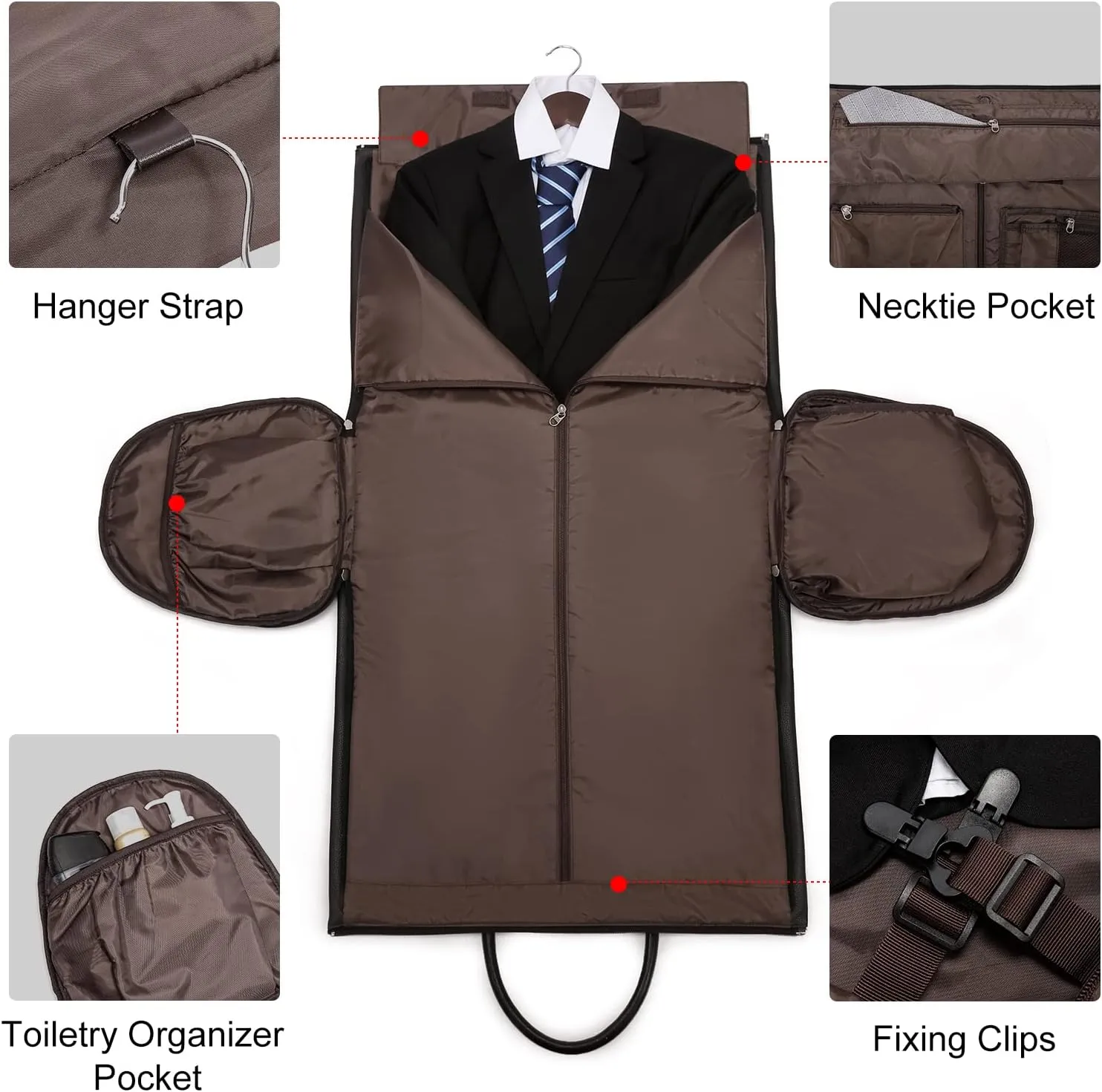 Modoker Garment Bags for Travel Carry on Duffle Bags for Airplane Weekender Suit Bags for Men Travel,2 in 1 Travel Duffel ang Garment Bags for Hanging Clothes,Black
