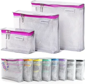 MUMI Travel Toiletry Bag Set of 3  Water-Resistant Toiletry Bags for Women & Men  Clear Bags for Toiletries, Skincare, Makeup & Travel Essentials  Lightweight, Durable & Portable Organizer