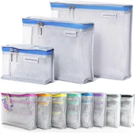 MUMI Travel Toiletry Bag Set of 3  Water-Resistant Toiletry Bags for Women & Men  Clear Bags for Toiletries, Skincare, Makeup & Travel Essentials  Lightweight, Durable & Portable Organizer