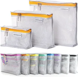 MUMI Travel Toiletry Bag Set of 3  Water-Resistant Toiletry Bags for Women & Men  Clear Bags for Toiletries, Skincare, Makeup & Travel Essentials  Lightweight, Durable & Portable Organizer