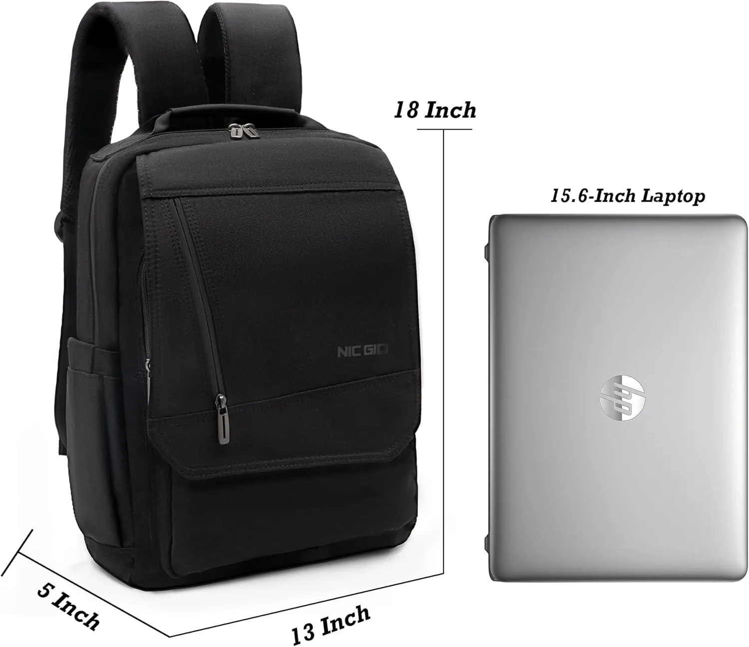 NICGID Sling Bags Chest Shoulder Backpacks, 13.3'' 14.1'' 15.6''Laptop Backpack Crossbody Messenger Bag Travel Outdoor