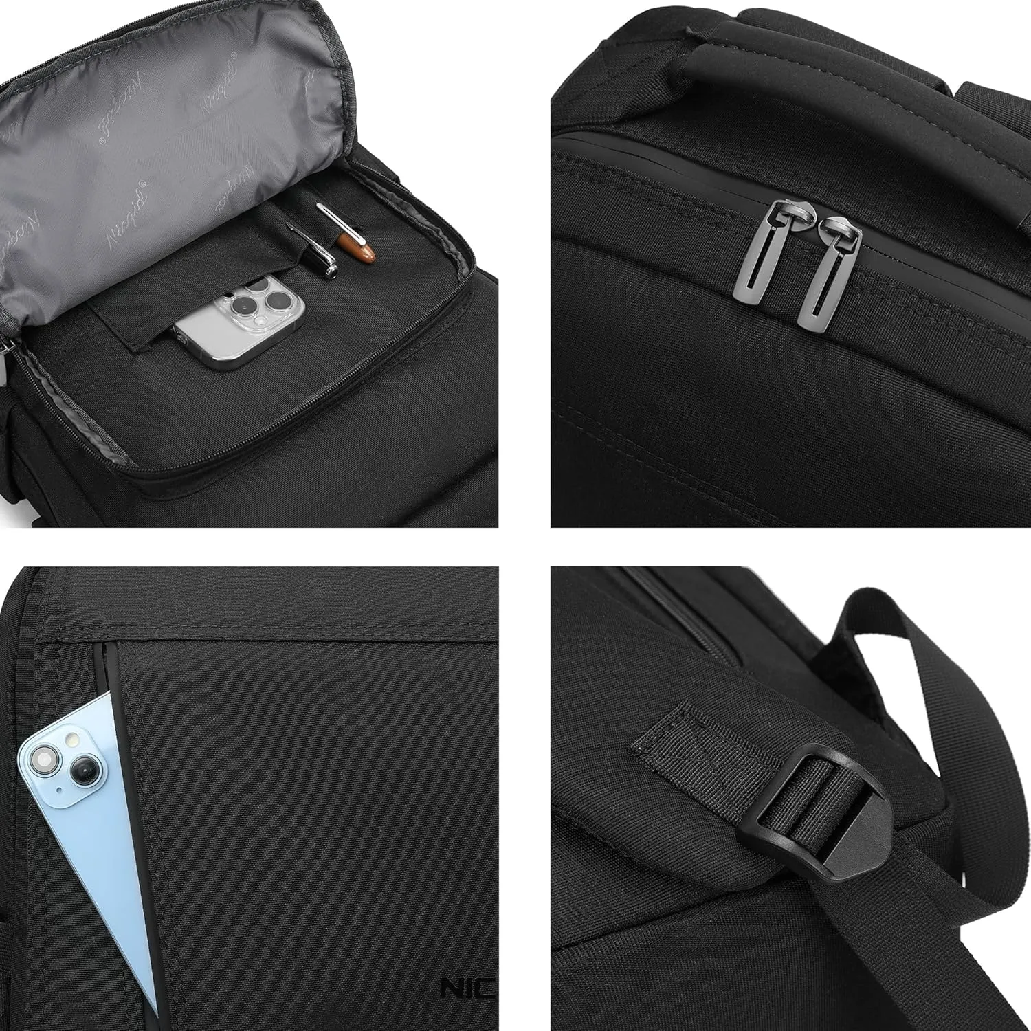 NICGID Sling Bags Chest Shoulder Backpacks, 13.3'' 14.1'' 15.6''Laptop Backpack Crossbody Messenger Bag Travel Outdoor