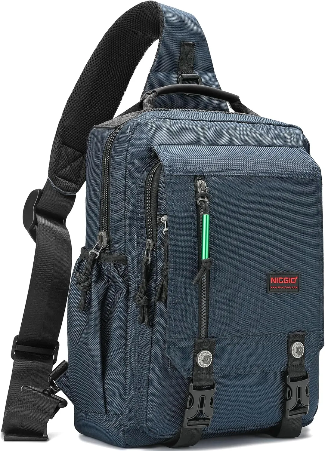 NICGID Sling Bags Chest Shoulder Backpacks, 13.3'' 14.1'' 15.6''Laptop Backpack Crossbody Messenger Bag Travel Outdoor