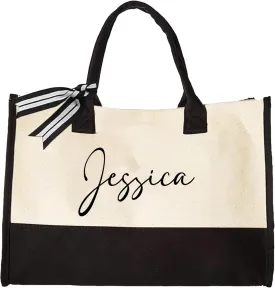 Personalized Canvas Tote Bag with Name  Customizable Eco-Friendly Tote for Shopping, Gifts & Everyday Use  Durable & Stylish Custom Tote Bags for Women - Tote Bag With Name