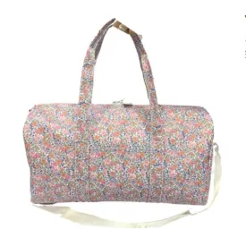 Personalized Nylon Garden Floral Duffel Weekender
