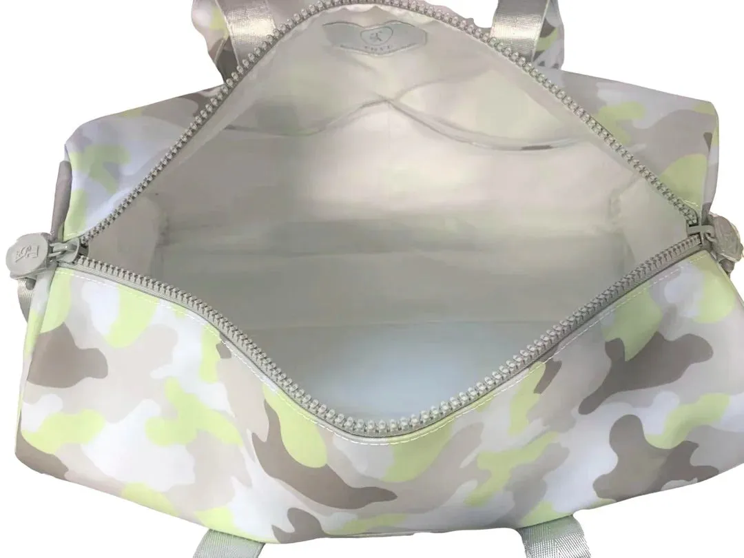 Personalized Nylon Green Camo Duffel Weekender
