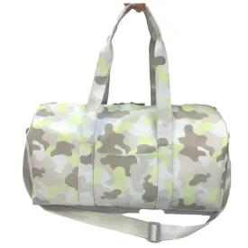 Personalized Nylon Green Camo Duffel Weekender