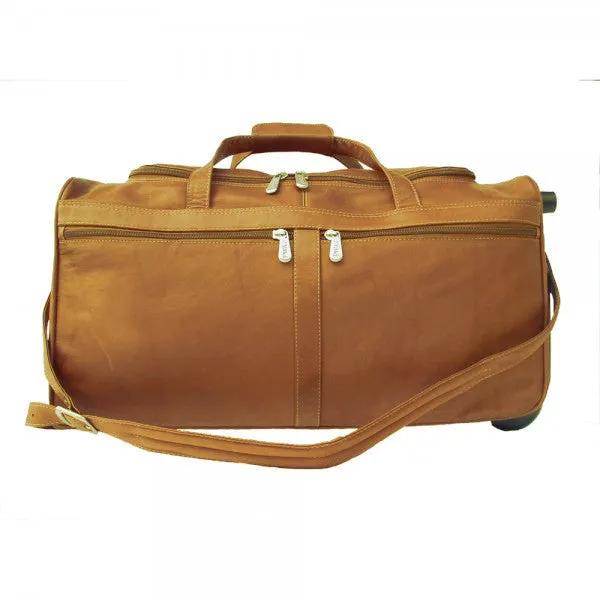 Piel Leather 22" Duffel On Wheels Assorted Colors