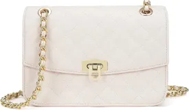 Quilted Crossbody Bags For Women, Shoulder Bag Leather Purses For Women With Chain Strap Trendy