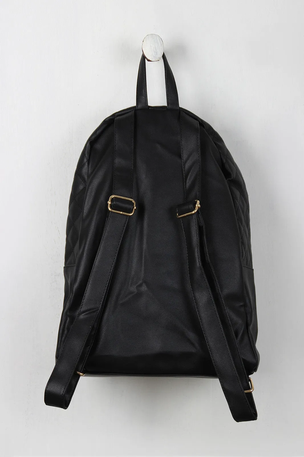 Quilted Vegan Leather Backpack