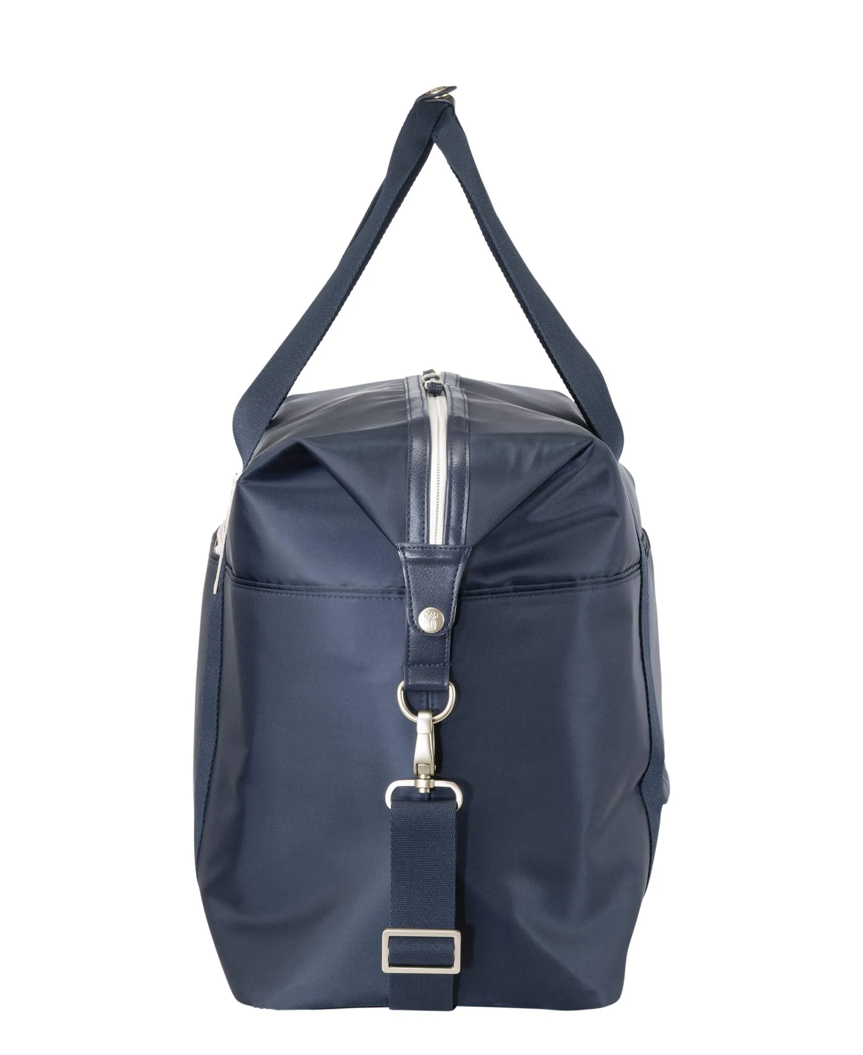Ricardo Beverly Hills Indio Weekender Duffel Softside Lightweight Overnight Bag and Great for The Gym, Three Straps and A Trolly Sleeve, Navy Blue, Carry-On 13-Inch