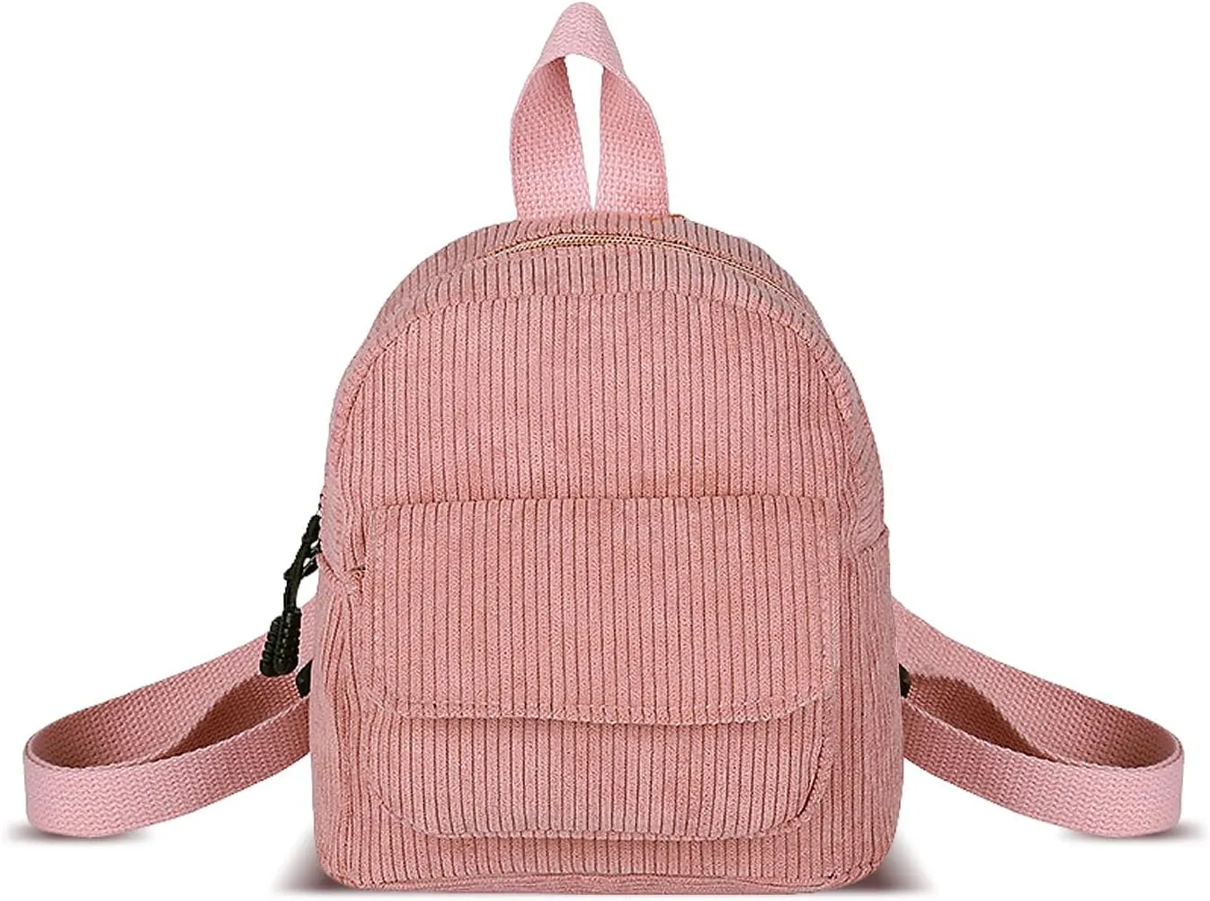 Small Backpack Purse, Corduroy Mini BackpackPurse for Women, Fashion Small Backpacks Women Backpack Purse (rose)