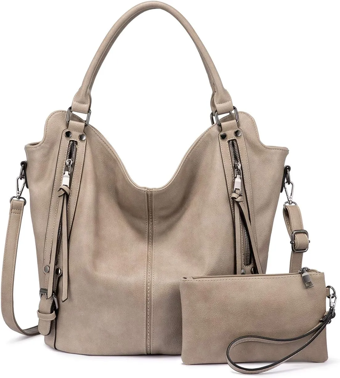 Tote Bag for Women PU Leather Shoulder Bags Fashion Hobo Bags Large Purse and Handbags with Adjustable Shoulder Strap