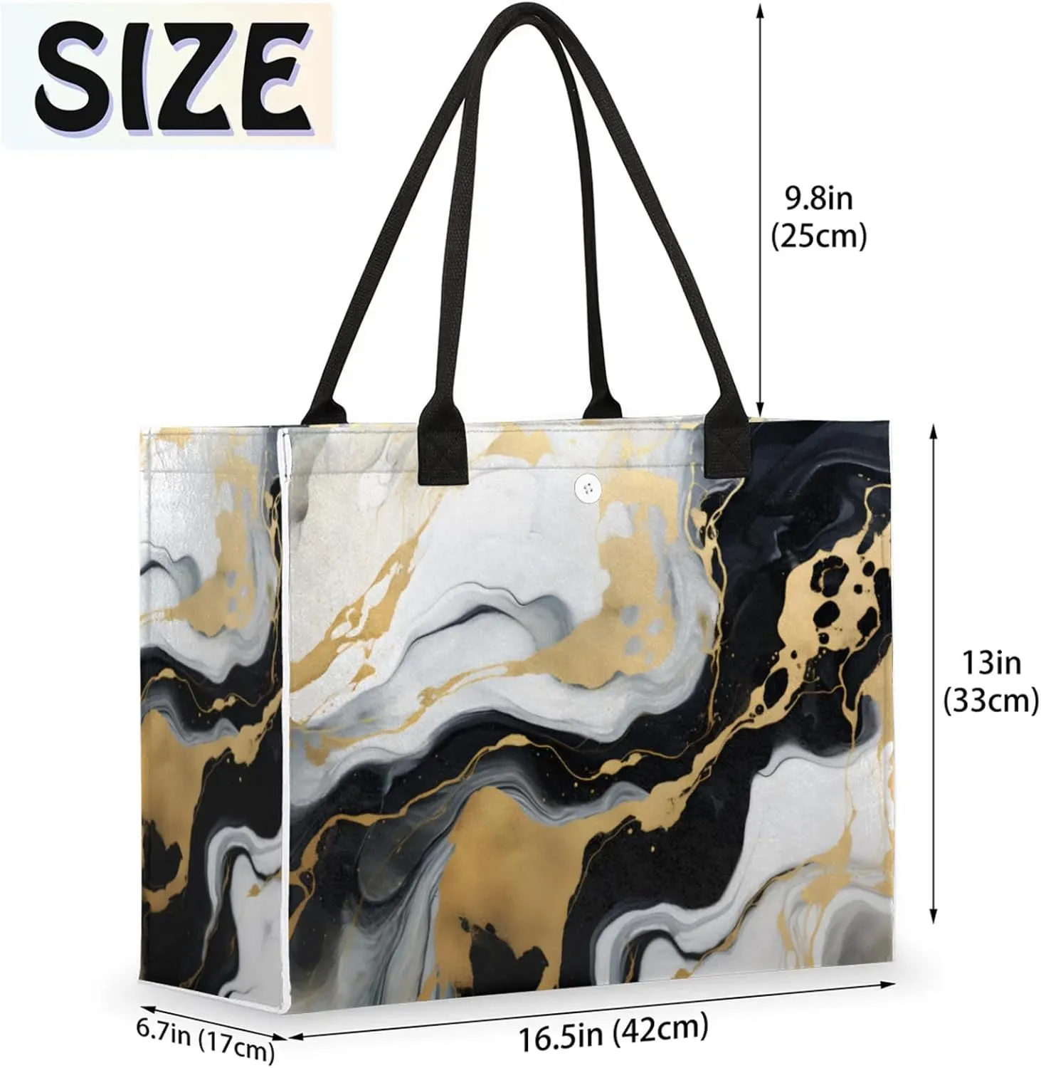 Tote Bag for Women Reusable Canvas Shoulder Bag
