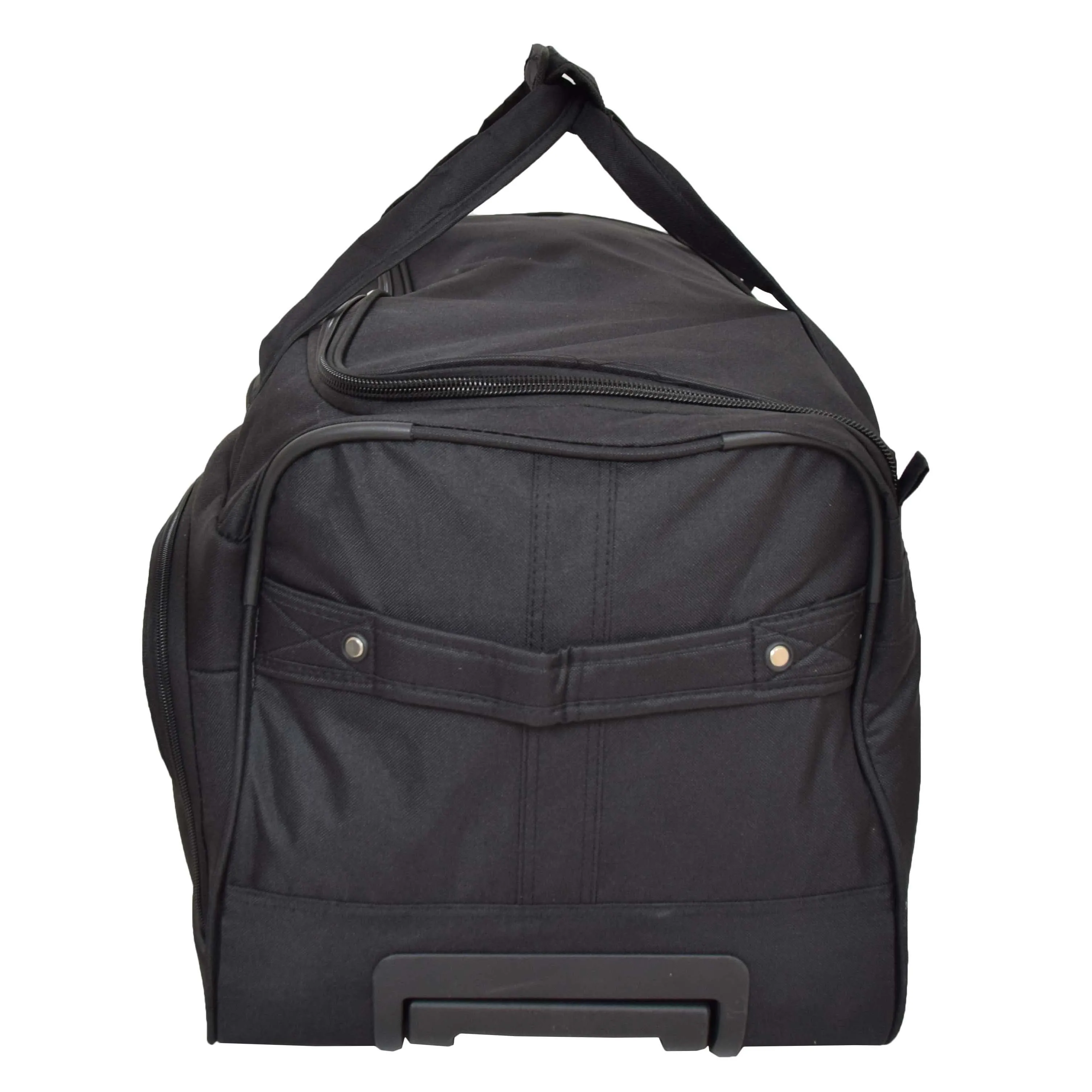 Travel Duffle Bag 28" Lightweight Wheeled Holdall Weekend Bag Marco Black