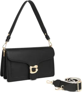 Travistar Crossbody Bags for Women Trendy - Small Cross Body Purse Shoulder Bag Leather Handbags Evening Clutch with 2 Straps