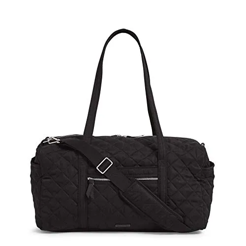 Vera Bradley Women's Performance Twill Medium Travel Duffle Bag, Black
