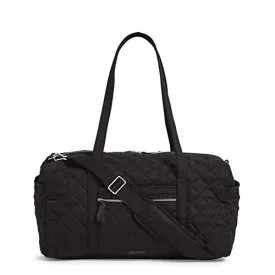 Vera Bradley Women's Performance Twill Medium Travel Duffle Bag, Black