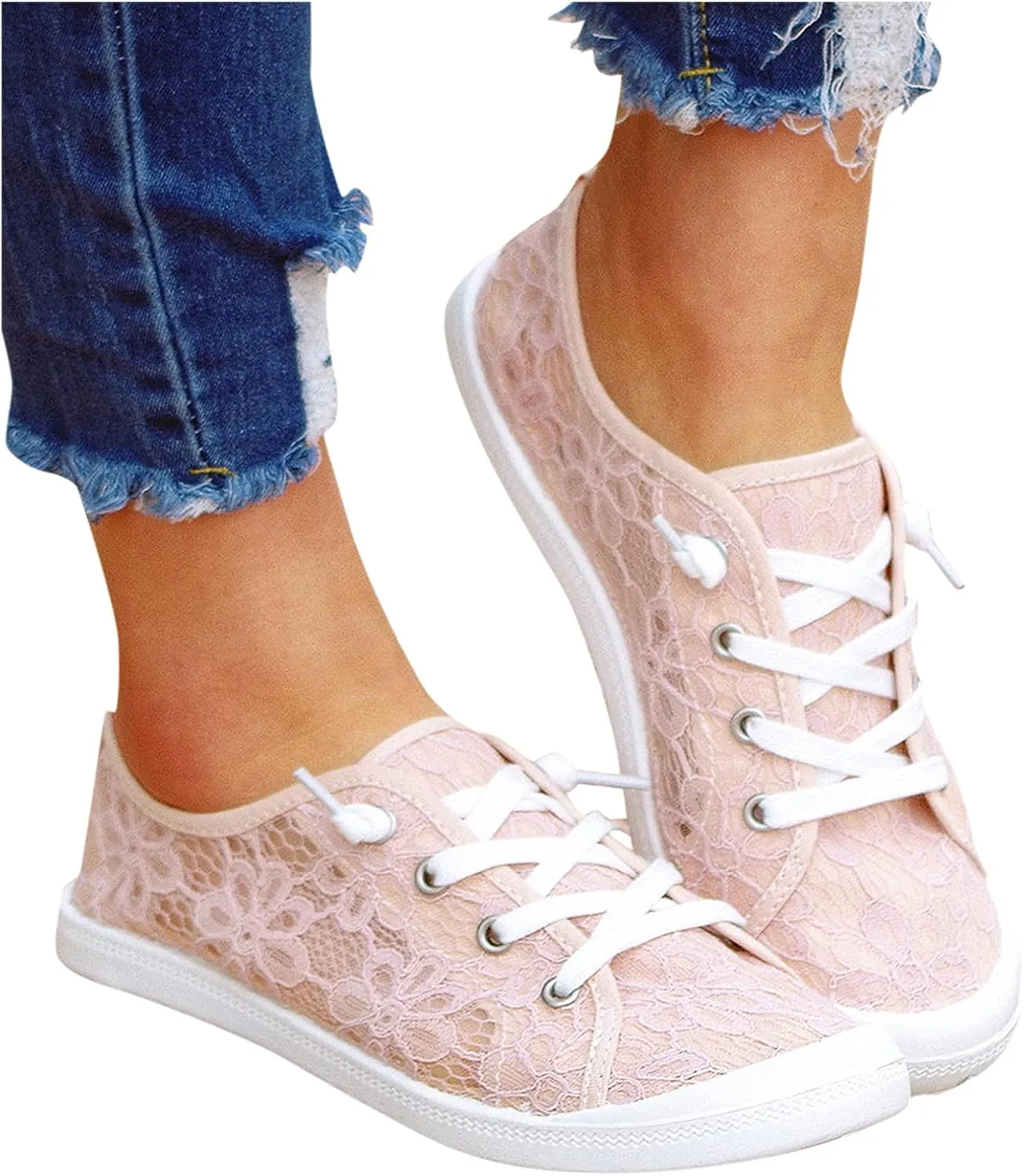 Walking Shoes for Women Non Slip Comfortable Lightweight Fashion Shoe Casual Jogging Mesh Breathable Sneaker
