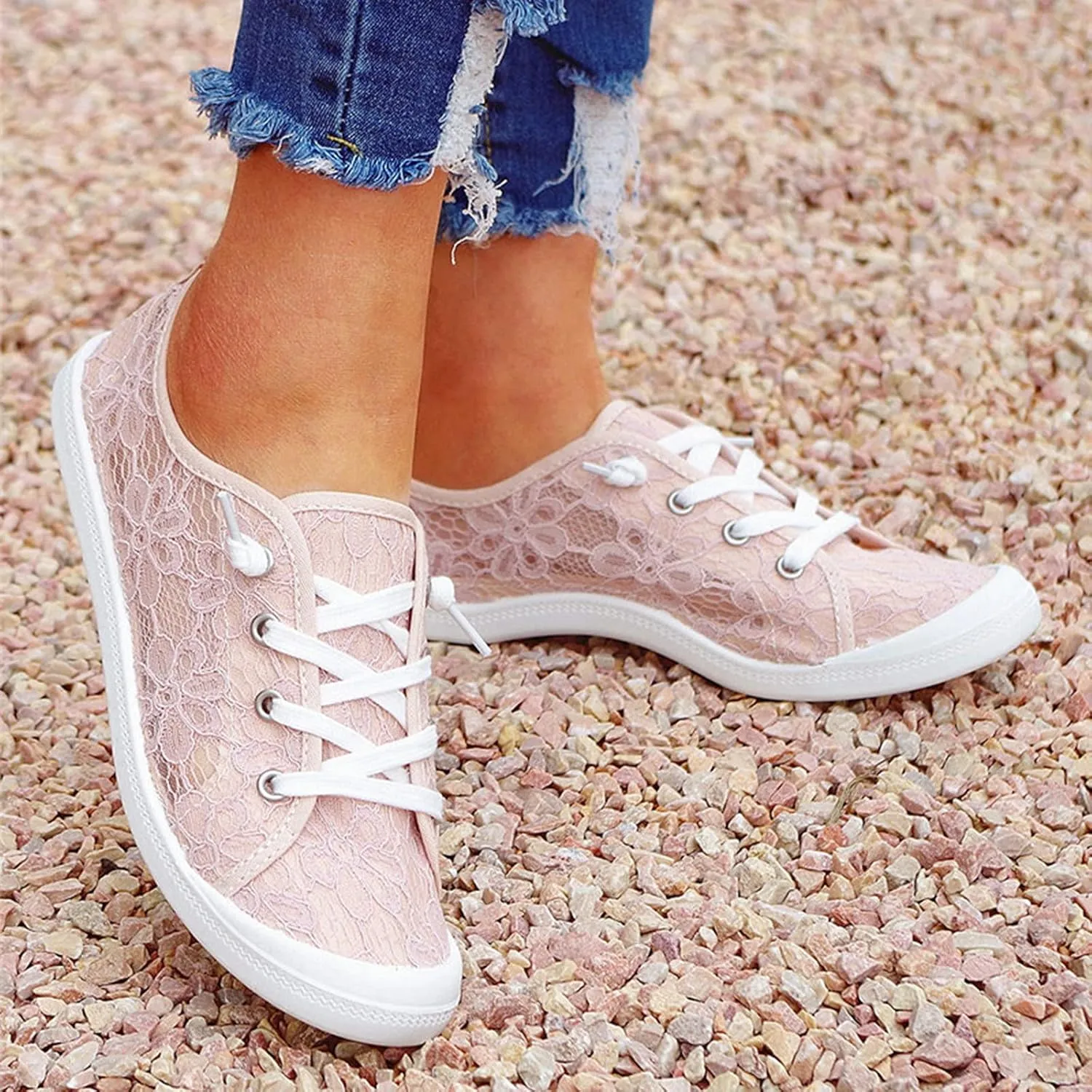 Walking Shoes for Women Non Slip Comfortable Lightweight Fashion Shoe Casual Jogging Mesh Breathable Sneaker
