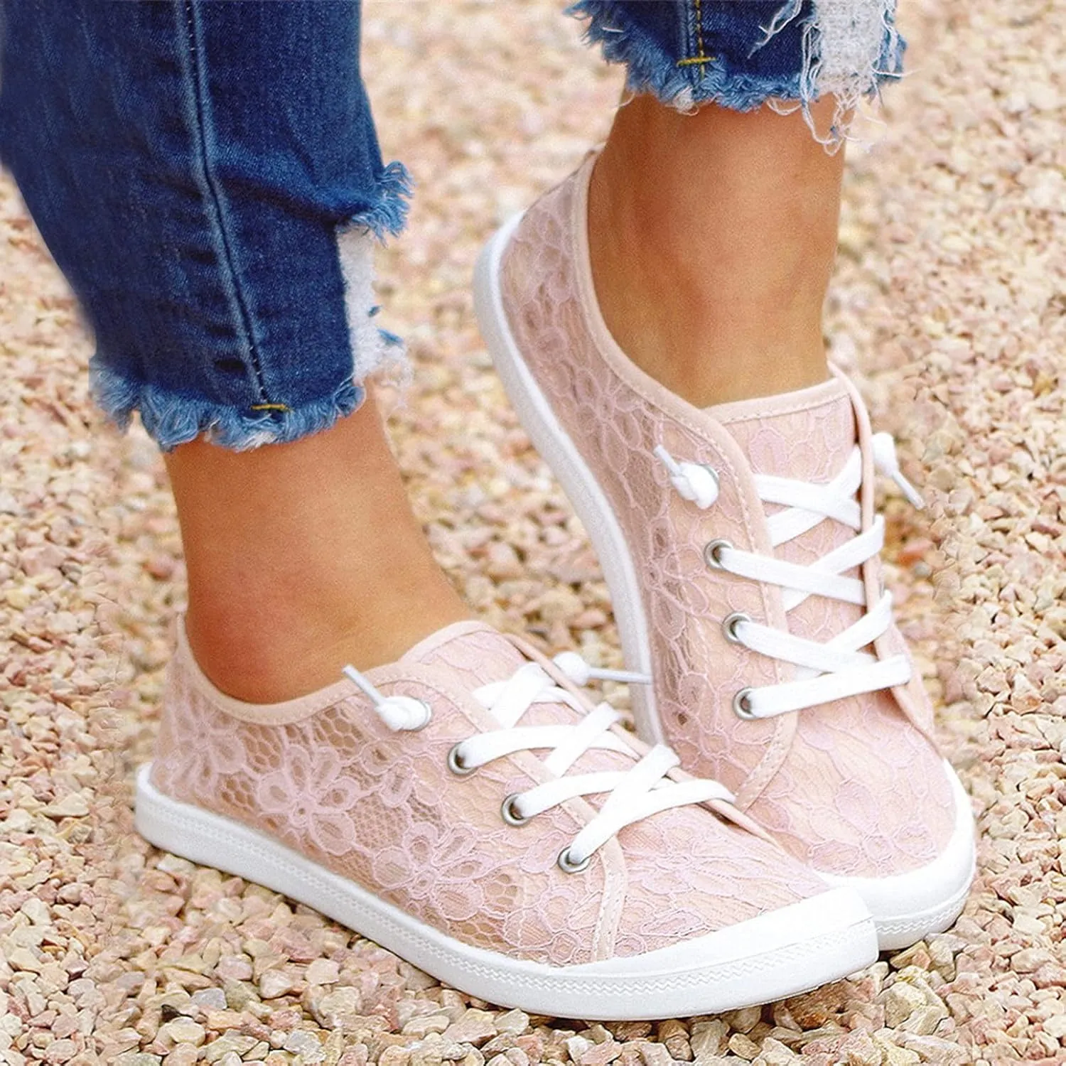 Walking Shoes for Women Non Slip Comfortable Lightweight Fashion Shoe Casual Jogging Mesh Breathable Sneaker
