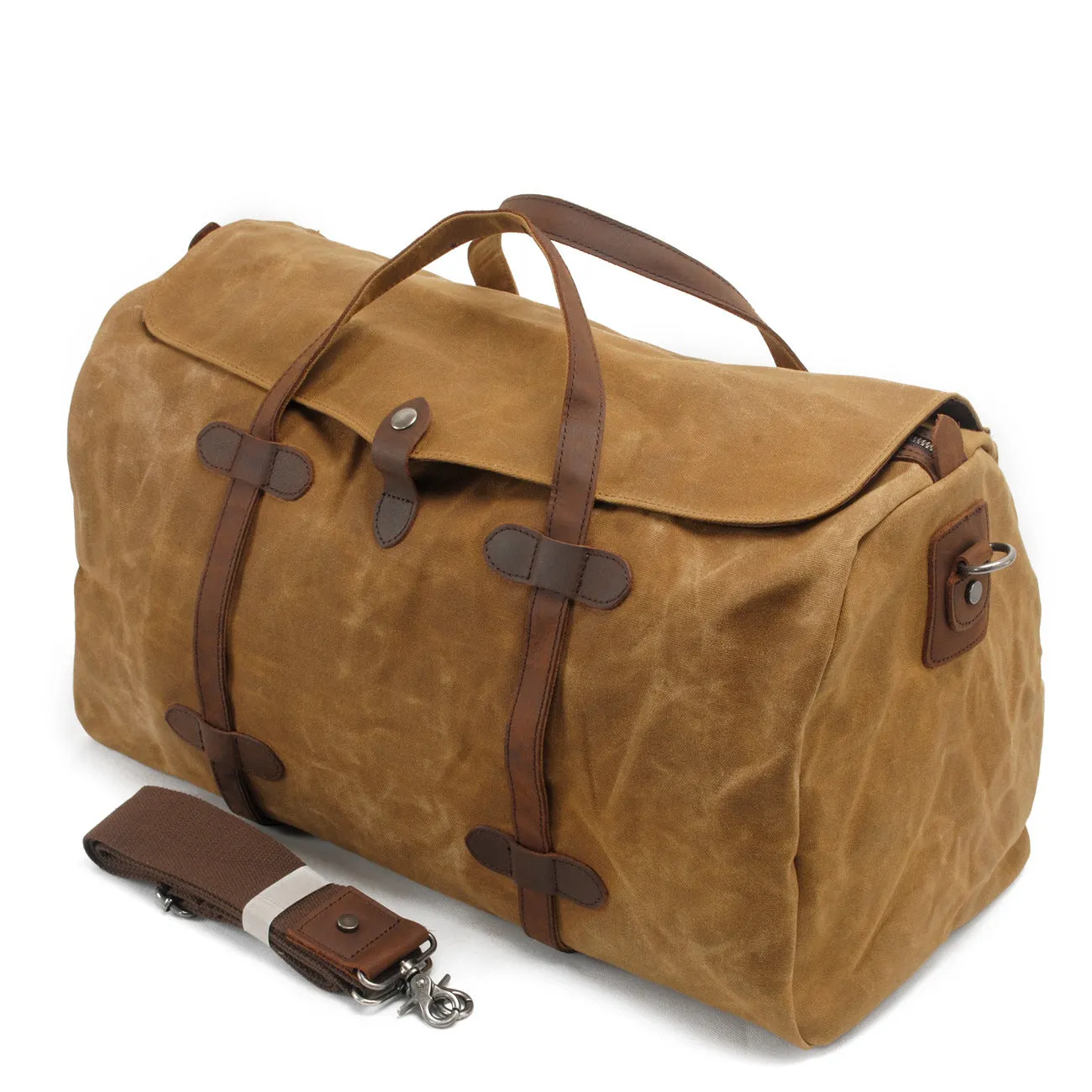 Waxed Canvas Duffle Bag Waterproof for Travel