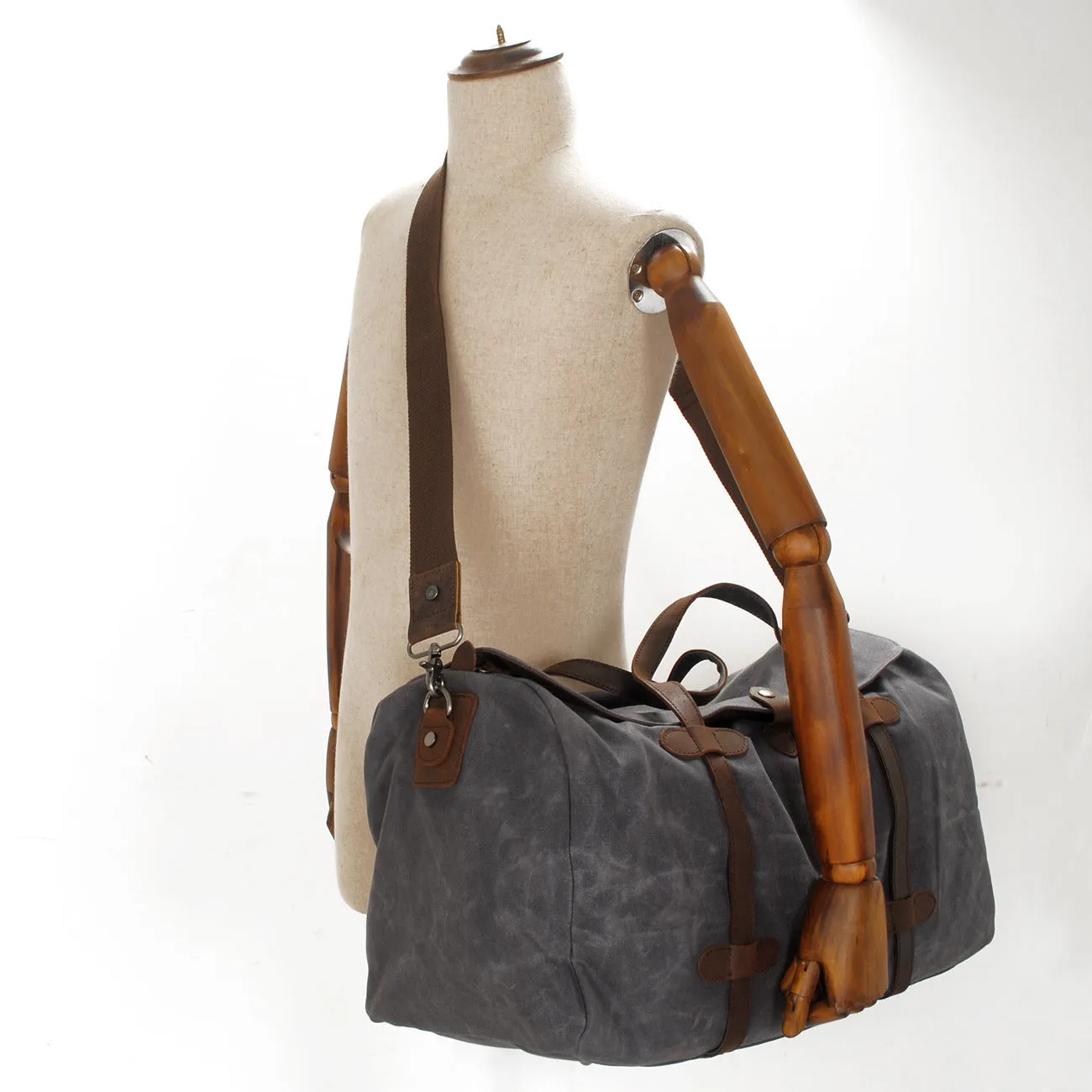 Waxed Canvas Duffle Bag Waterproof for Travel